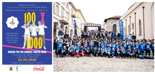 ASAD Biella celebra 30 anni di sport e inclusione: una giornata speciale con l’evento 100x1000
