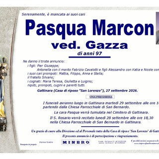 Pasqua Marcon, ved. Gazza Pasqua Marcon, ved. Gazza