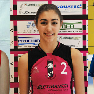 Selin Pivano dell'Occhieppese, Clara Zecchini della SprintVirtus e Francesca Rastello del Teamvolley