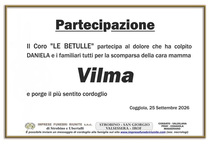 Vilma - Partecipazione
