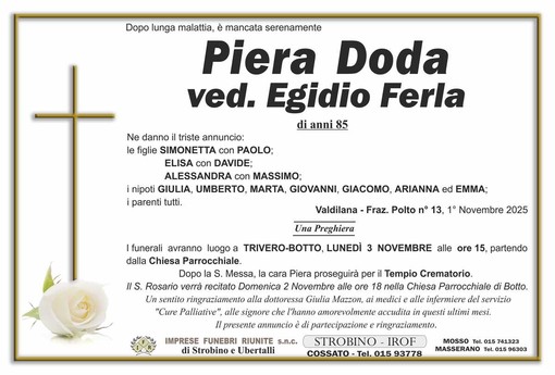 Piera Doda, ved. Egidio Ferla Piera Doda, ved. Egidio Ferla