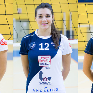 Francesca Quaglino, Adriana Esanu e Sofia Gaia Comoli del Teamvolley Under 19 Francesca Quaglino, Adriana Esanu e Sofia Gaia Comoli del Teamvolley Under 19