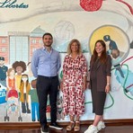 Biella, il saluto della Polizia di Stato a Filippo Barba e Claudia Perez Biella, il saluto della Polizia di Stato a Filippo Barba e Claudia Perez