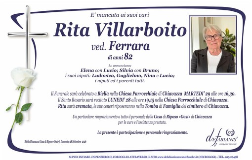 Rita Villarboito, ved. Ferrara Rita Villarboito, ved. Ferrara