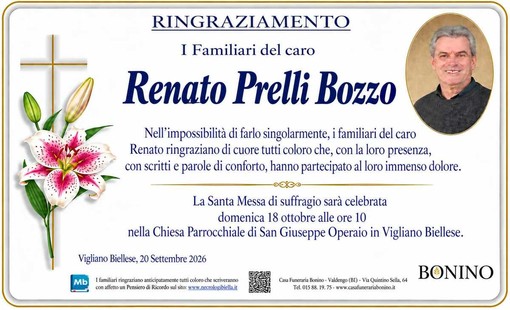Renato Prelli Bozzo - Ringraziamenti Renato Prelli Bozzo - Ringraziamenti