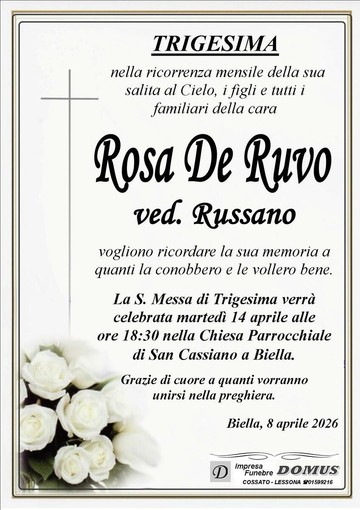 Rosa De Ruvo, ved. Russano