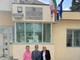 Rocchi, Ruffino e Bartoli davanti alla Casa Circondariale di Biella