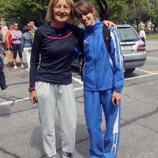 Valeria Roffino con l'allenatrice Clelia Zola