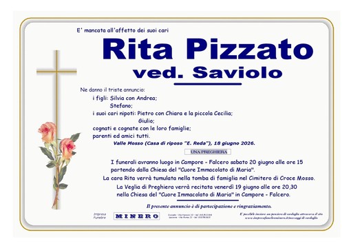 Rita Pizzato, ved. Saviolo