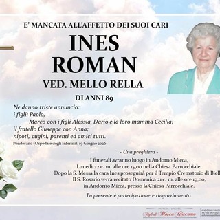 Ines Roman, ved. Mello Rella