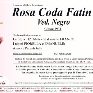 Rosa Coda Fatin, ved. Negro Rosa Coda Fatin, ved. Negro