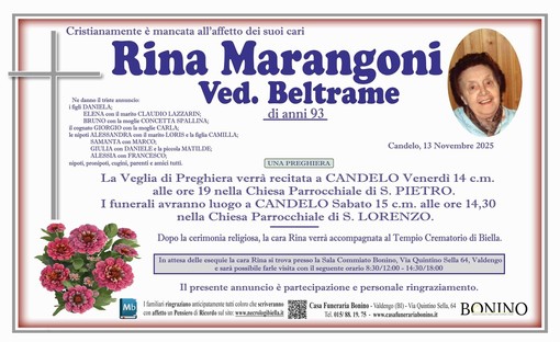 Rina Marangoni, ved. Beltrame Rina Marangoni, ved. Beltrame