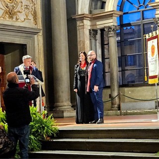 Luciano Mancuso, dalla benemerenza istituzionale al trionfo fiorentino: fine settimana straordinario per l'artista pittore FOTO