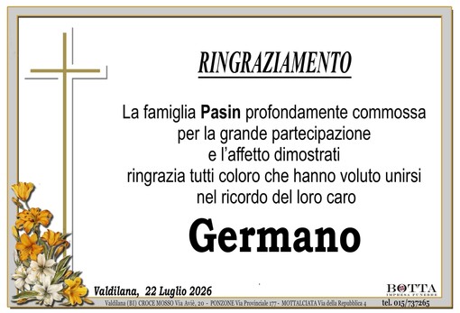 Germano, ringraziamento