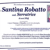 Santina Robatto, ved. Serratrice