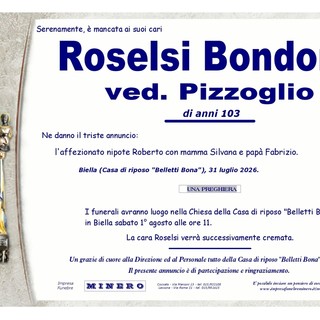 Roselsi Bondono, ved. Pizzoglio