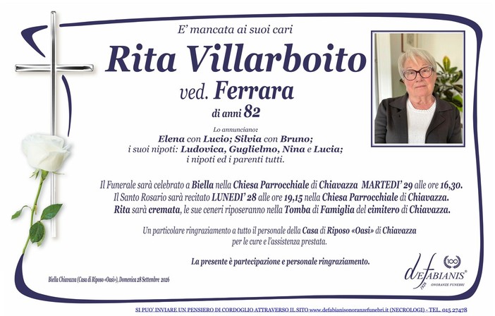 Rita Villarboito, ved. Ferrara