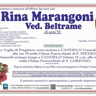 Rina Marangoni, ved. Beltrame