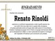 Renato Rinoldi - Ringraziamento