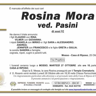 Rosina Mora, ved. Pasini