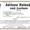 Adriana Rolando, ved. Lovison Adriana Rolando, ved. Lovison