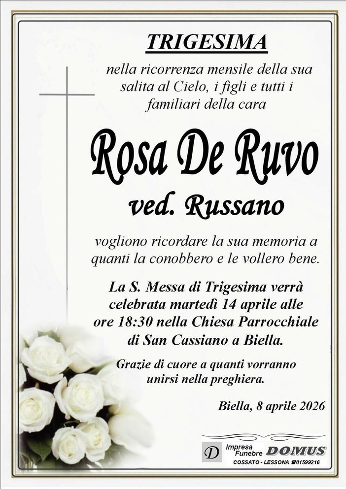 Rosa De Ruvo, ved. Russano