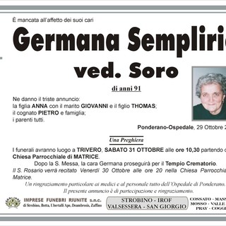 Germana Semplirio Ved. Soro