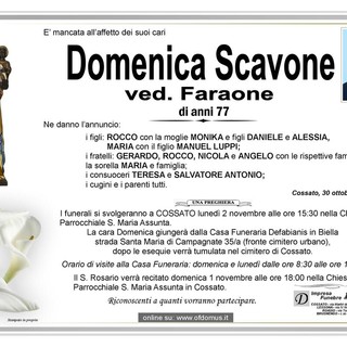 Domenica Scavone, ved. Faraone