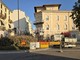 Biella, traffico in centro: cedimento in via della Repubblica Biella, traffico in centro: cedimento in via della Repubblica