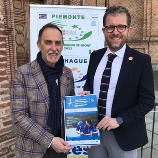 Il Direttore Regionale  Carlo Cremonte e  quello  Provinciale di Torino Marco Chessa - Foto Special Olympics Team Piemonte