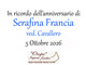 Serafina Francia, ved. Cavallero - Anniversario
