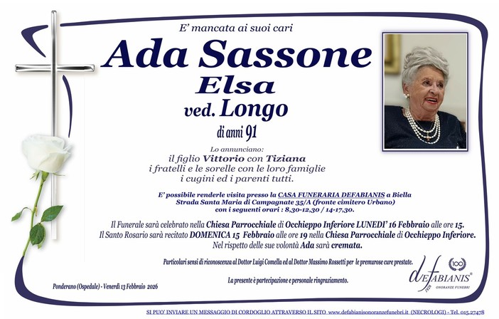 Ada Sassone Elsa, ved. Longo
