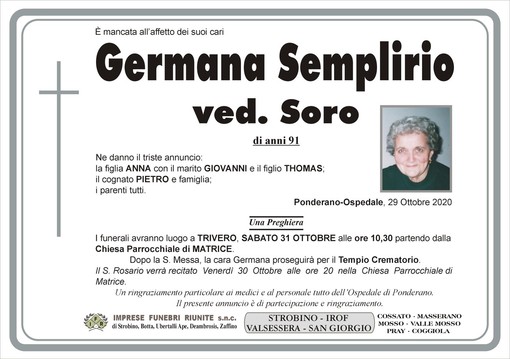 Germana Semplirio Ved. Soro Germana Semplirio Ved. Soro