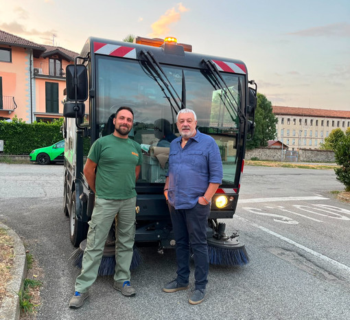 Tollegno, avviato il nuovo servizio sperimentale di spazzamento meccanizzato delle strade
