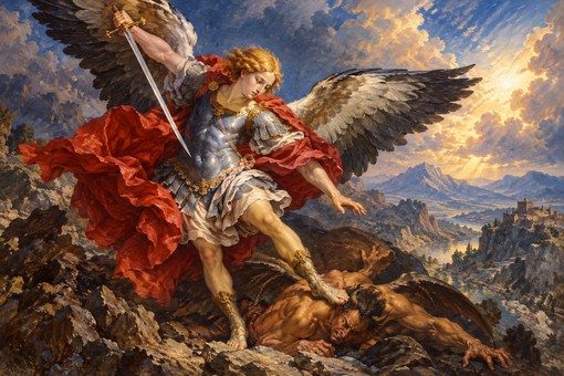 San Michele Arcangelo, storia e leggende del Piemonte - Immagine generata con IA