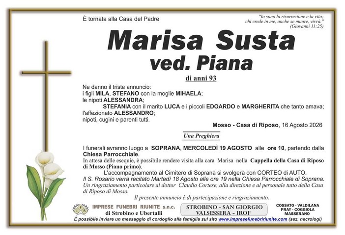 Marisa Susta, Ved. Piana