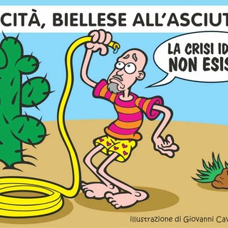 Biellese senz’acqua, ma per qualcuno è solo estate - Illustrazione di Giovanni Cavallo Biellese senz’acqua, ma per qualcuno è solo estate - Illustrazione di Giovanni Cavallo