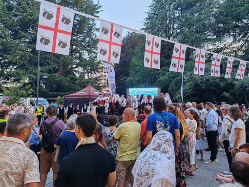Biella, festa sarda 2026, un angolo di Piazza Vittorio Veneto