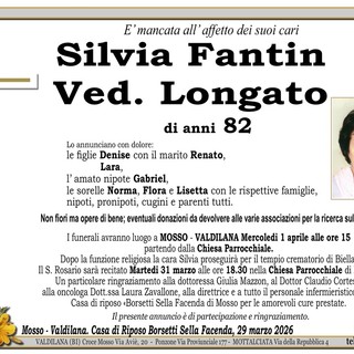 Silvia Fantin, ved. Longato