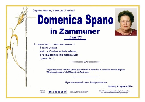 Domenica Spano in Zammuner Domenica Spano in Zammuner