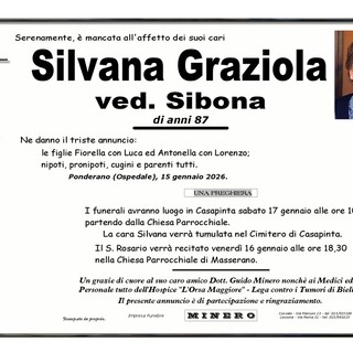 Silvana Graziola, ved. Sibona