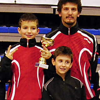 Simone Cagna e Francesco Gamba insieme al tecnico Stefano Erba Simone Cagna e Francesco Gamba insieme al tecnico Stefano Erba