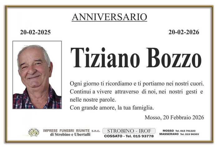 Tiziano Bozzo - Anniversario