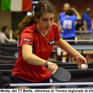 TT Biella: Lodovica Motta trionfa al Torneo regionale Villadossola.