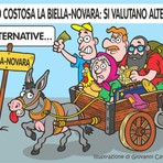 Biella-Novara, elettrificazione troppo cara? Il mezzo del futuro ha quattro zampe (ed è più agile di un treno) - Illustrazione di Giovanni Cavallo Biella-Novara, elettrificazione troppo cara? Il mezzo del futuro ha quattro zampe (ed è più agile di un treno) - Illustrazione di Giovanni Cavallo