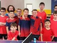 Foto di gruppo per i giovani partecipanti al Torneo Pasquale del TT Biella