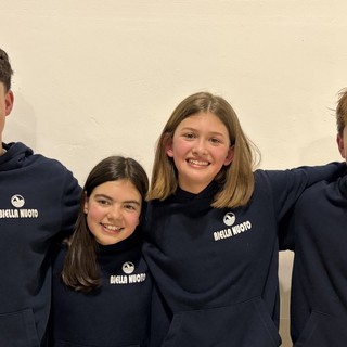 Biella Nuoto ASD, buona la prima al Grand Prix FIN, nella foto Versace, Piccolo, Martinotti, Buscaglia Biella Nuoto ASD, buona la prima al Grand Prix FIN, nella foto Versace, Piccolo, Martinotti, Buscaglia