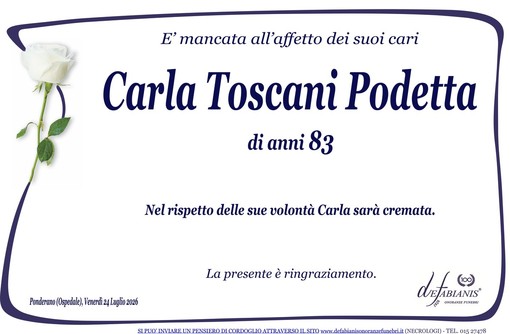 Carla Toscani Podetta Carla Toscani Podetta