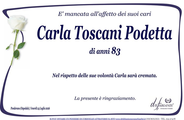 Carla Toscani Podetta