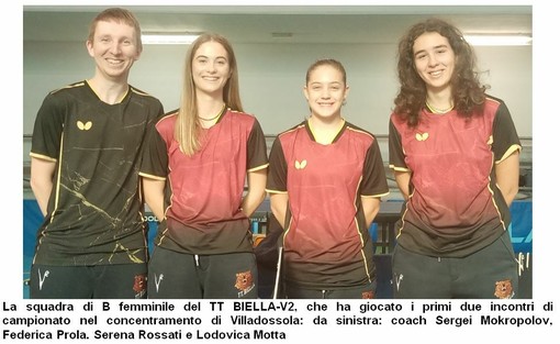 Tennistavolo Biella, esordio vincente in Serie B femminile Tennistavolo Biella, esordio vincente in Serie B femminile